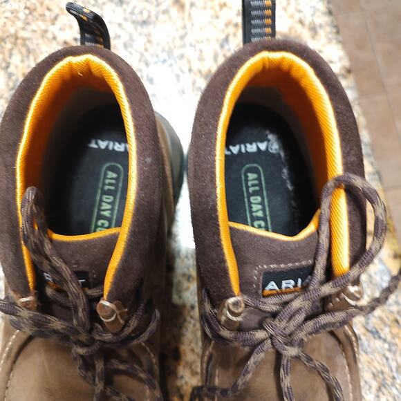 Ariat Brown Composite Toe Work Boots Size 11EE SKU 10024954 - Picture 9 of 12